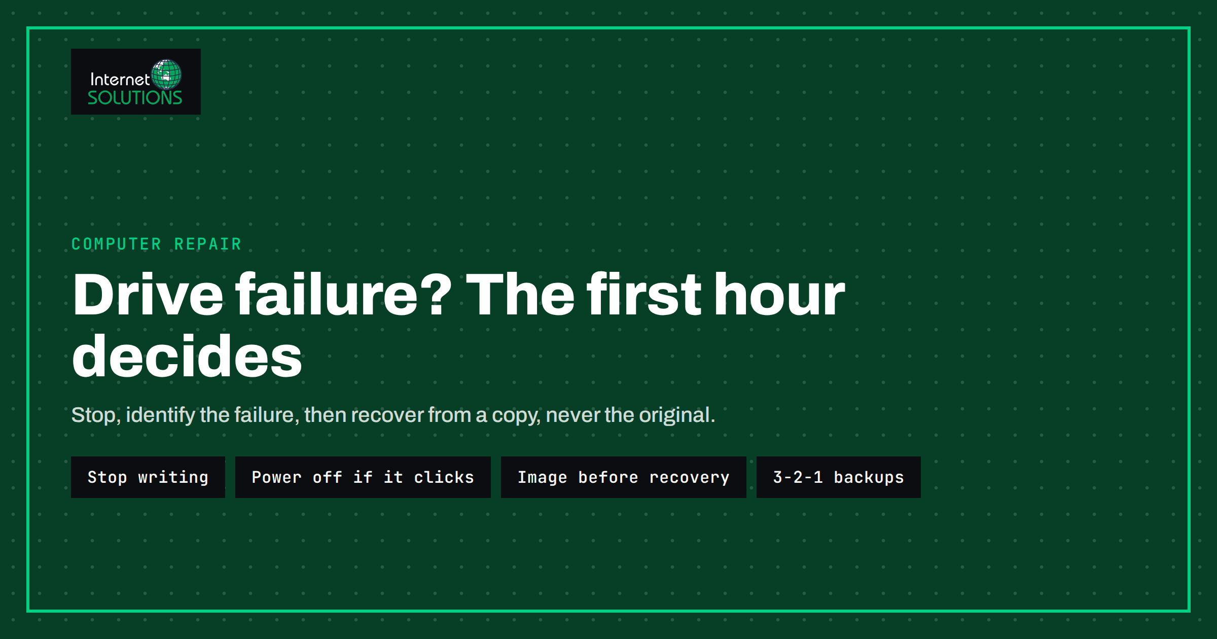 Data Recovery After a Drive Failure: What to Do First