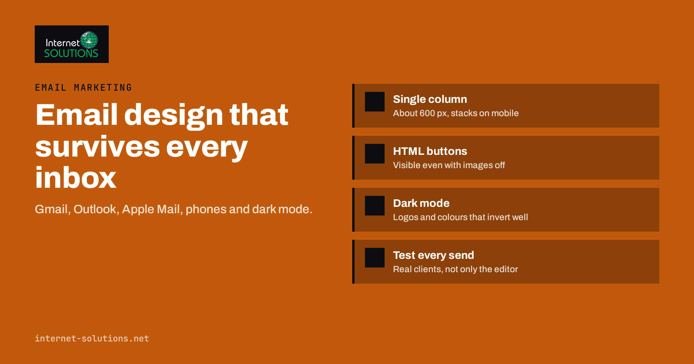Email Design: Templates That Render in Gmail, Outlook and on Mobile