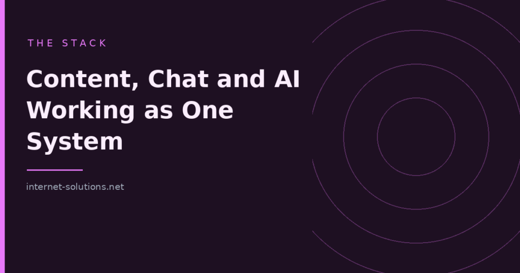 Content, Chat and AI Working as One System