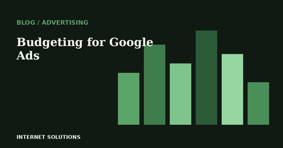 Bar chart illustration for the Google Ads budgeting article