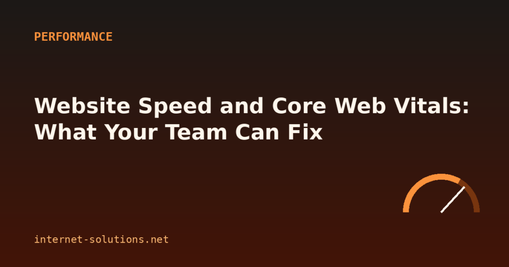 Core Web Vitals performance illustration
