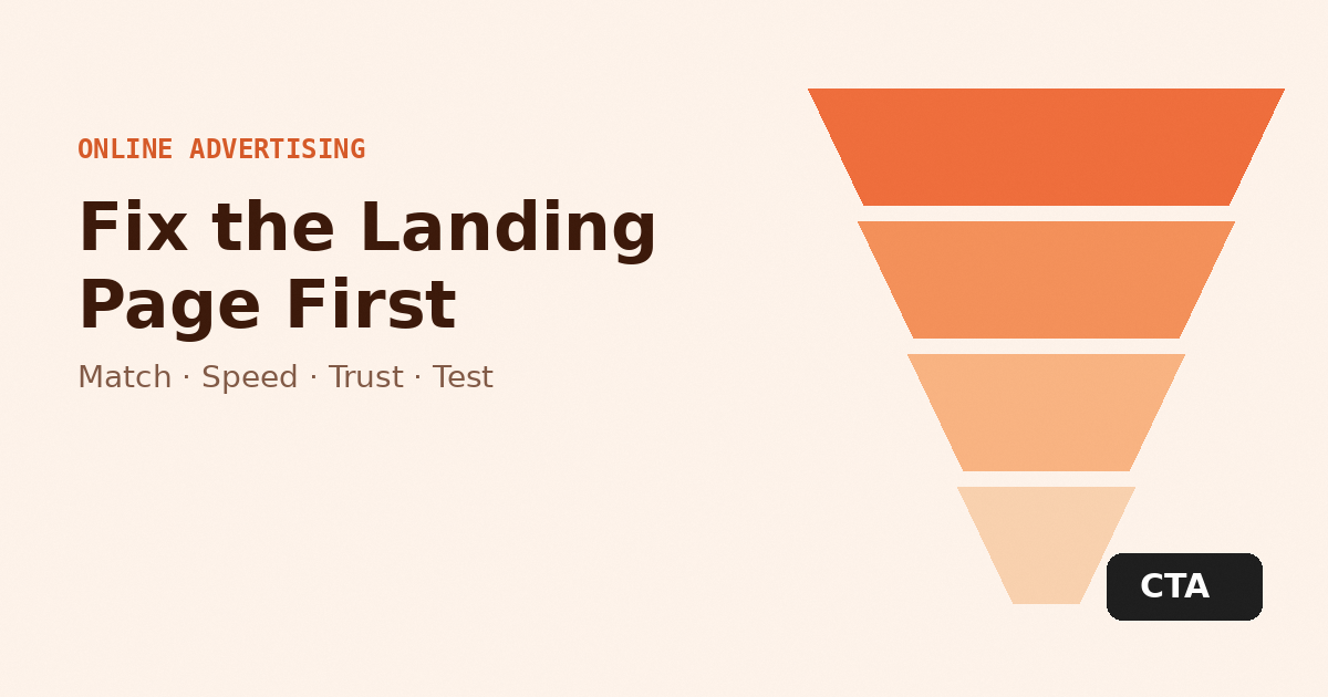 Landing Pages for Paid Traffic: What to Fix Before You Spend More on Ads
