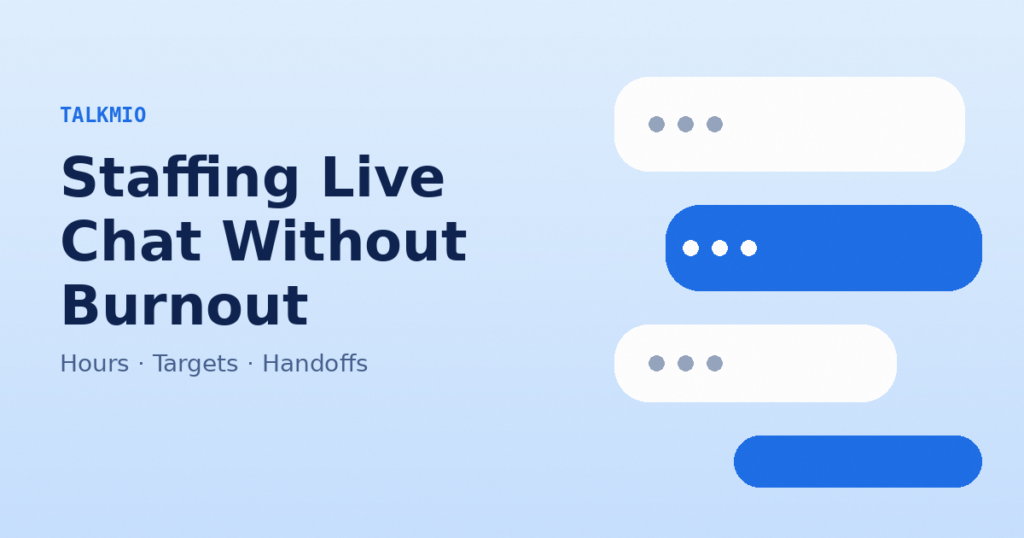Live Chat Staffing and Response Times: Hours, Coverage and Handoff Rules That Actually Work