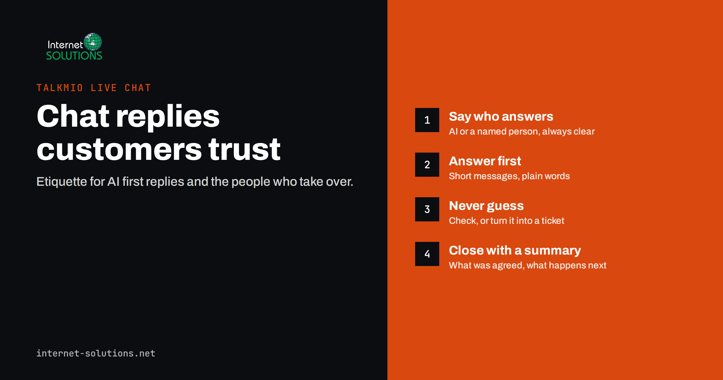 Live Chat Etiquette: Writing Replies Customers Trust With Talkmio