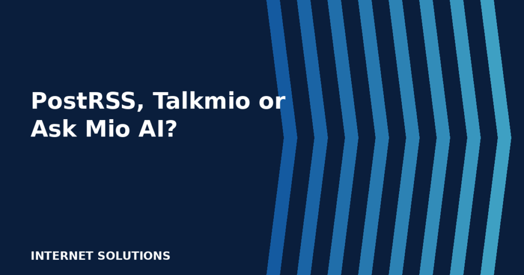 PostRSS, Talkmio or Ask Mio AI: Matching the Right Tool to the Problem You Actually Have