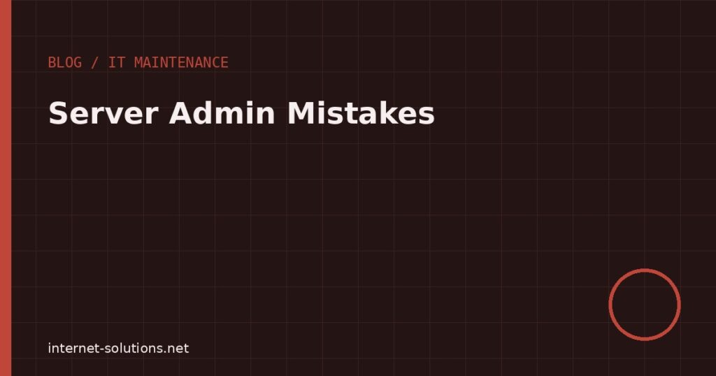 Grid illustration for the server administration mistakes article