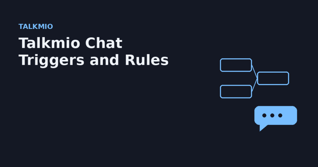 Talkmio Chat Triggers and Rules: Automating the Right Message at the Right Moment