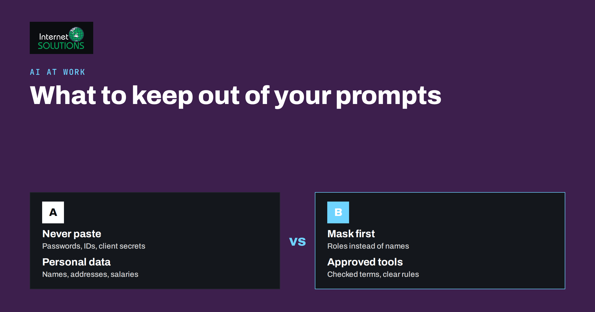 AI at Work and Data Privacy: What to Keep Out of Your Prompts