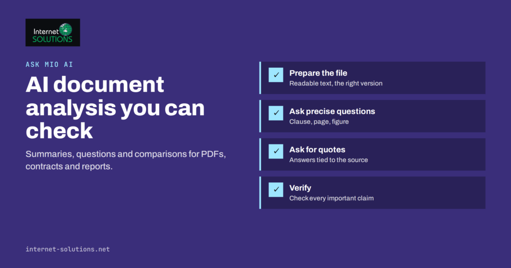 AI Document Analysis: Summarizing PDFs and Contracts With Ask Mio AI
