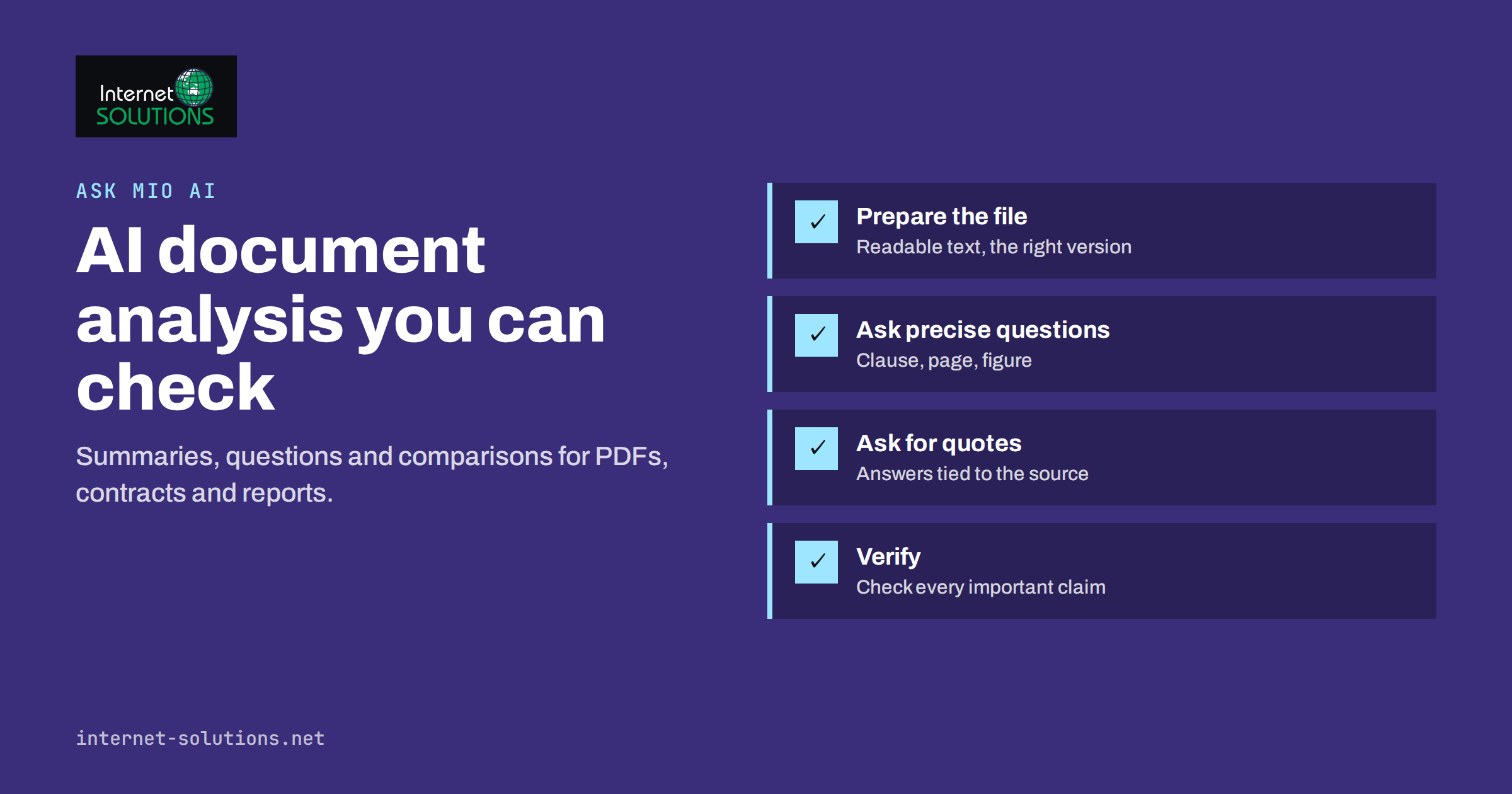 AI Document Analysis: Summarizing PDFs and Contracts With Ask Mio AI