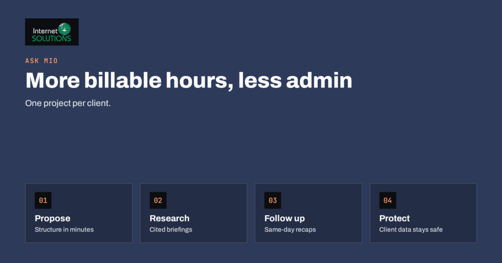 Ask Mio for Freelancers and Consultants: Proposals, Research and Admin