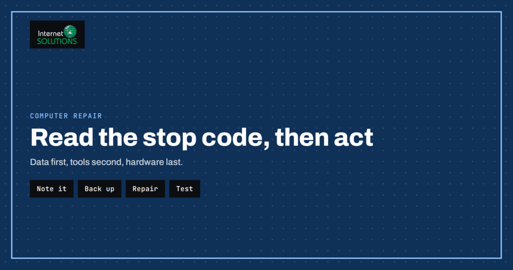 Blue Screen of Death: Windows Stop Codes and What to Try First