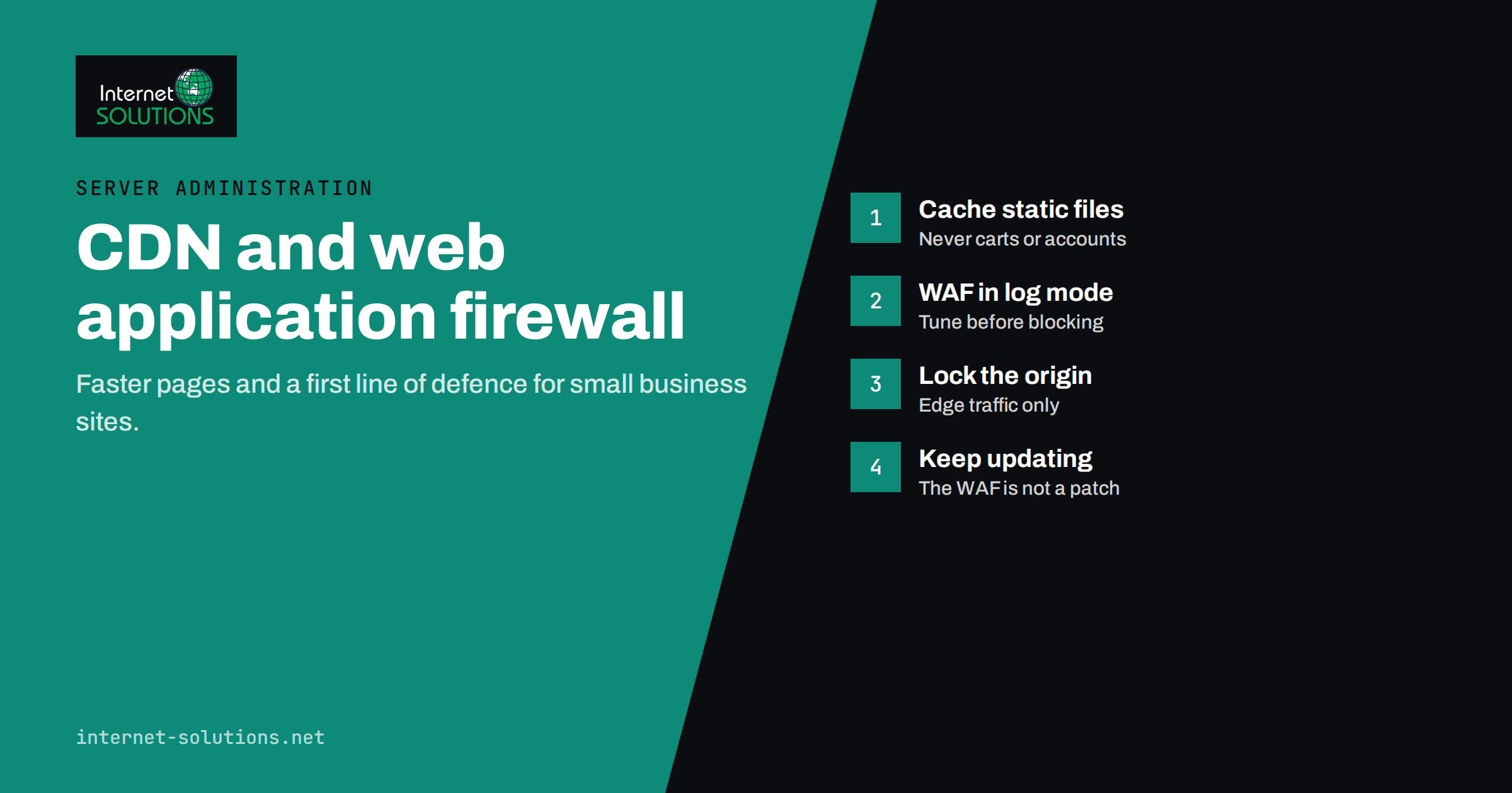 CDN and Web Application Firewall for Small Business Websites