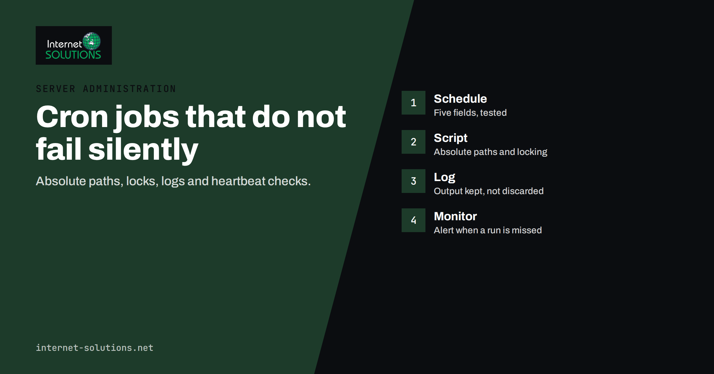 Cron Jobs and Scheduled Tasks: Reliable Automation on a Server