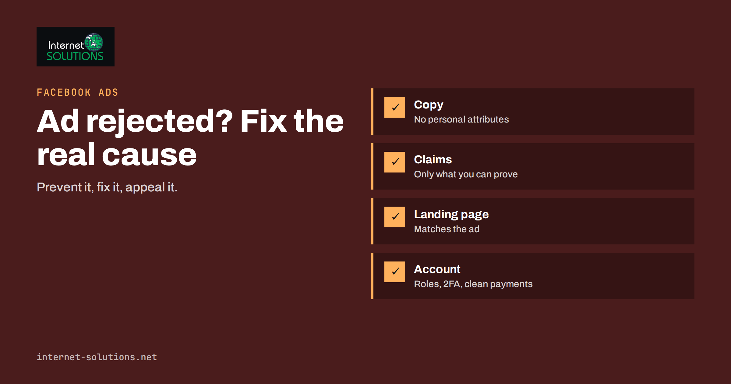 Facebook Ads Rejections and Restrictions: Prevention and Appeals
