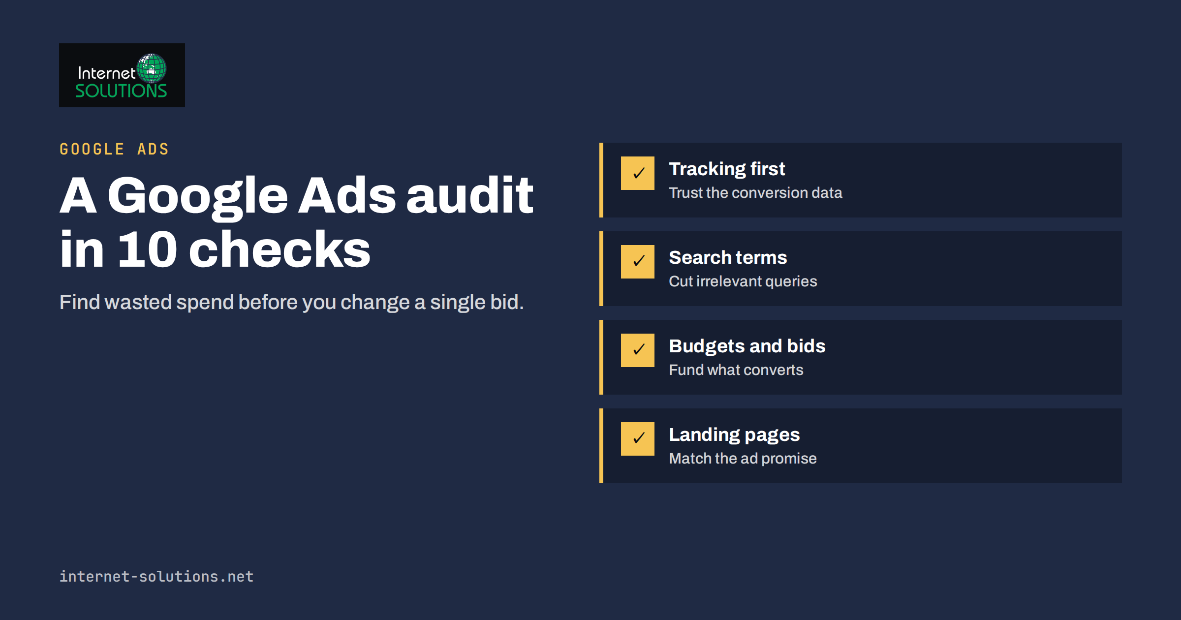 Google Ads Account Audit: A 10-Point Checklist to Find Wasted Spend