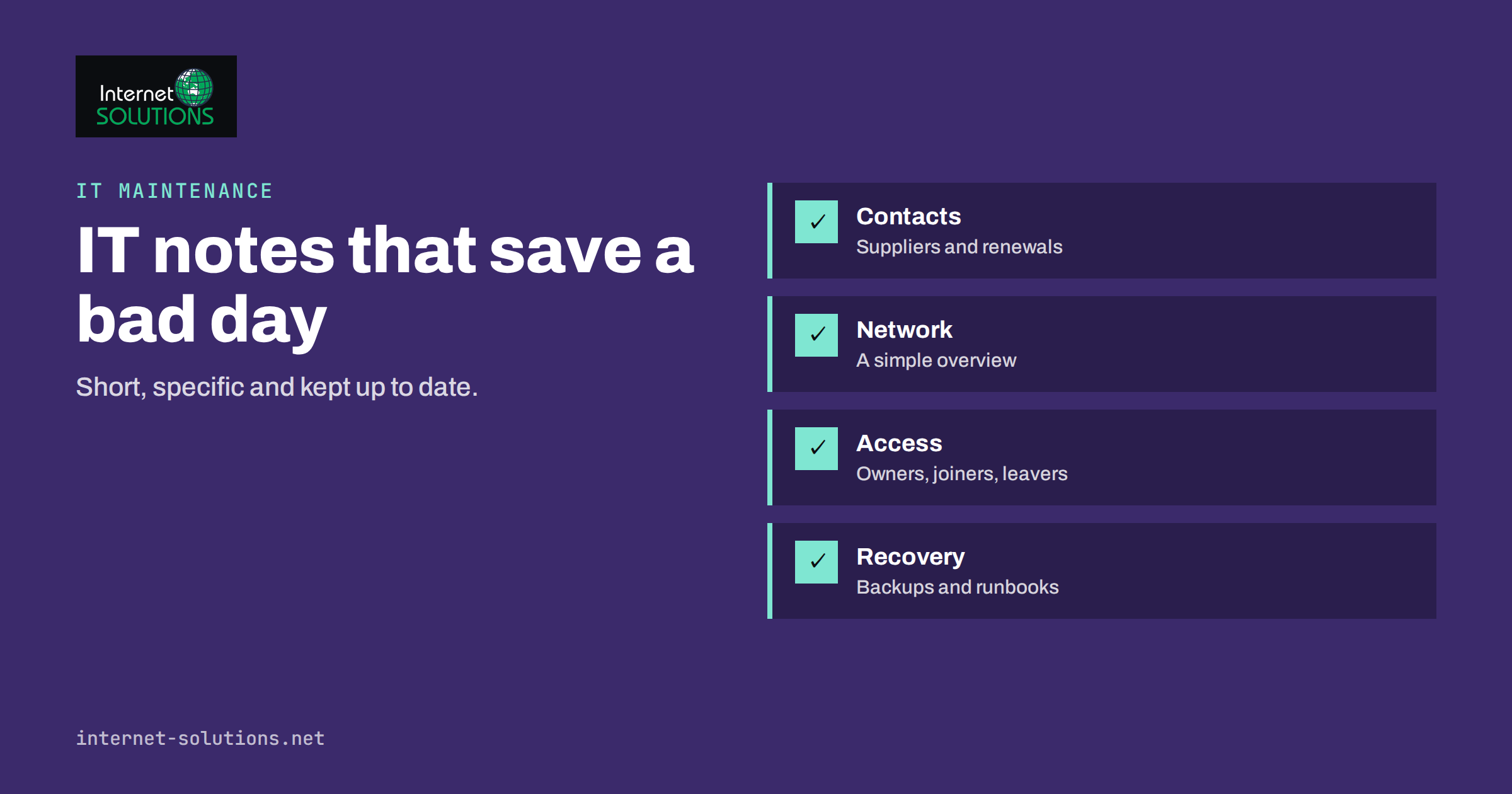 IT Documentation for Small Businesses: What to Write Down First