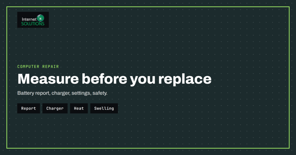 Laptop Battery Problems: Fast Drain, Swelling and When to Replace