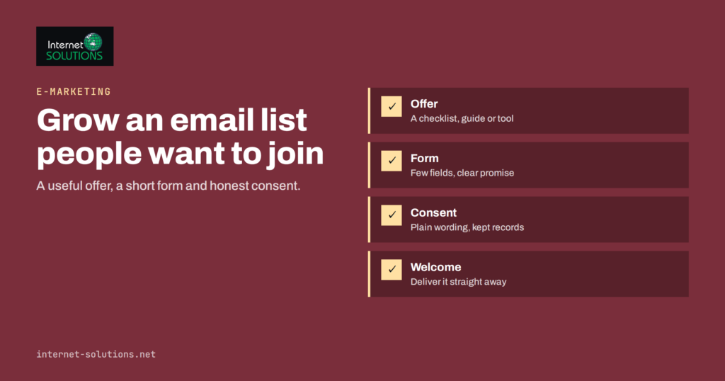 Lead Magnets and Signup Forms: Growing an Email List the Right Way