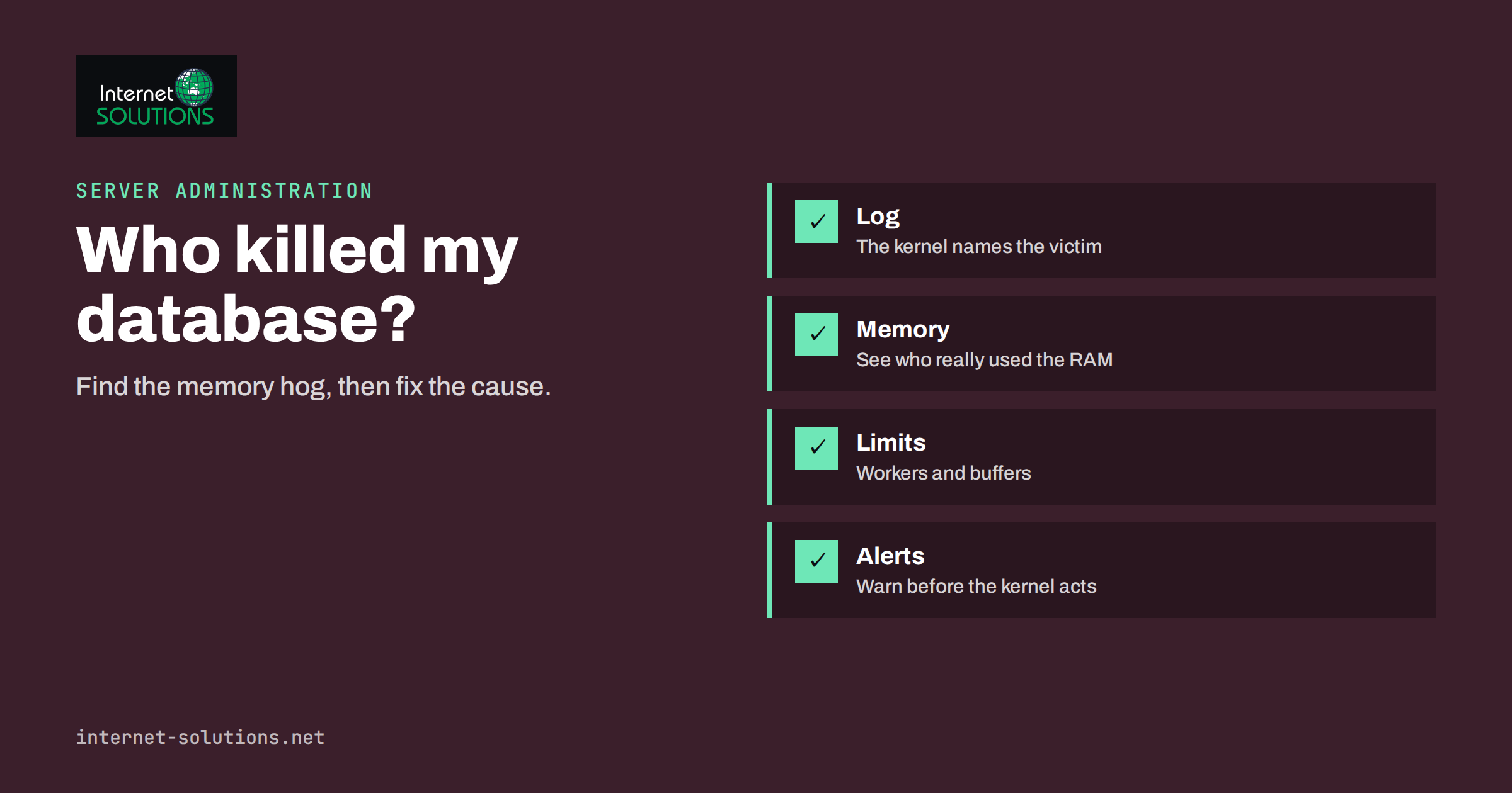 Linux Out-of-Memory Errors: Diagnosing OOM Kills, Swap and Leaks