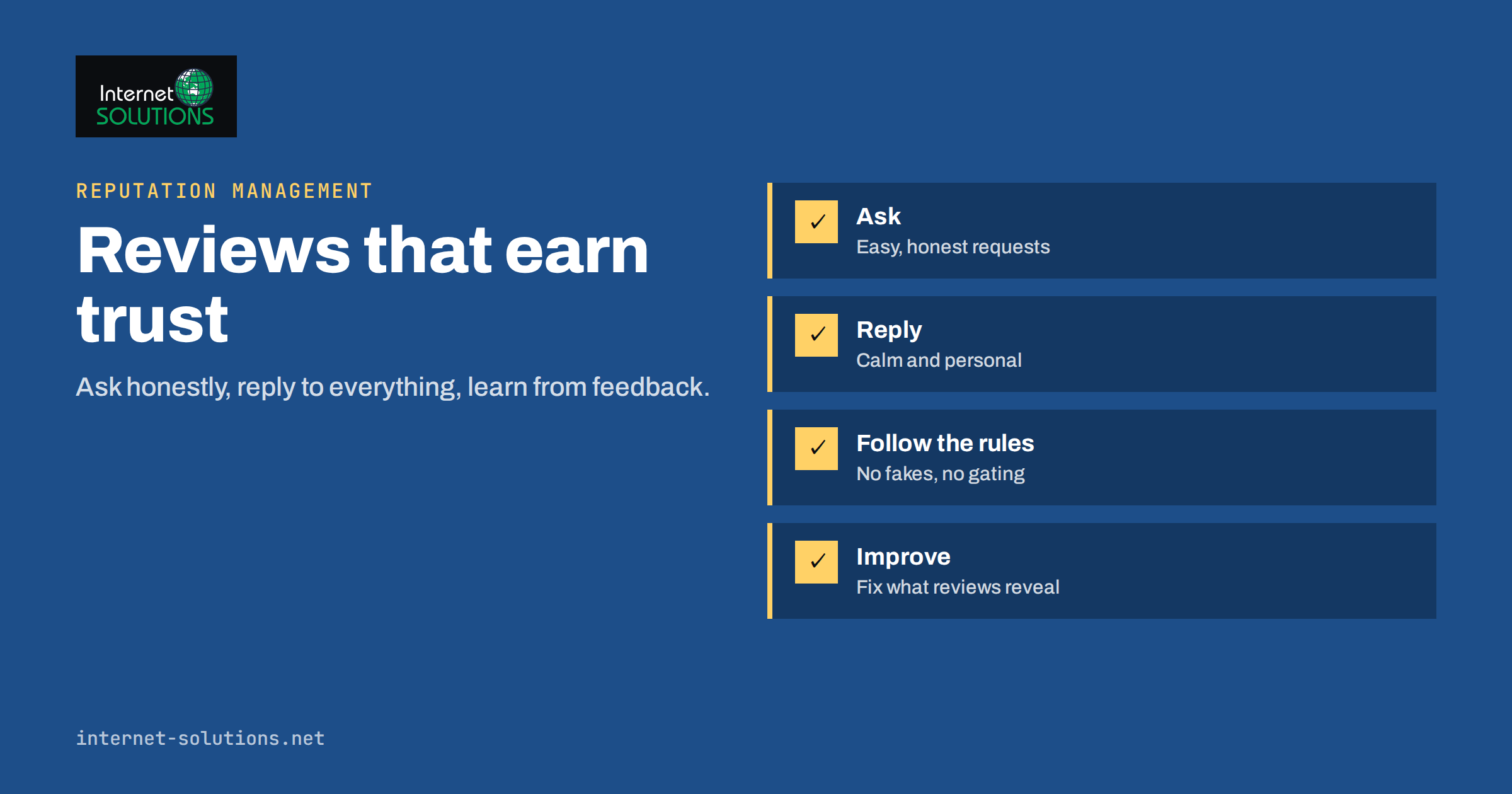 Online Reviews and Reputation Management for Local Businesses