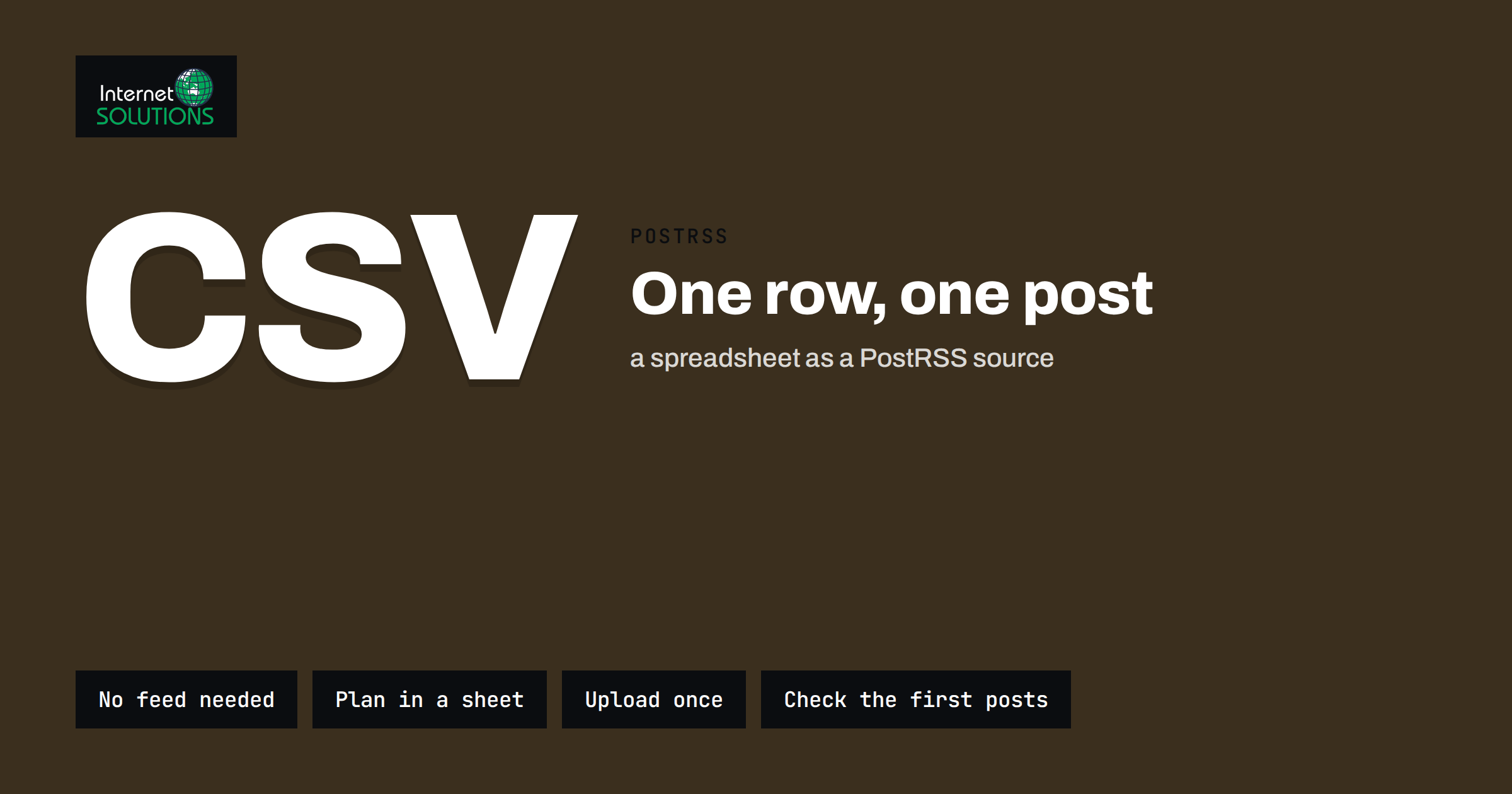PostRSS CSV Sources: Publishing Social Posts From a Spreadsheet