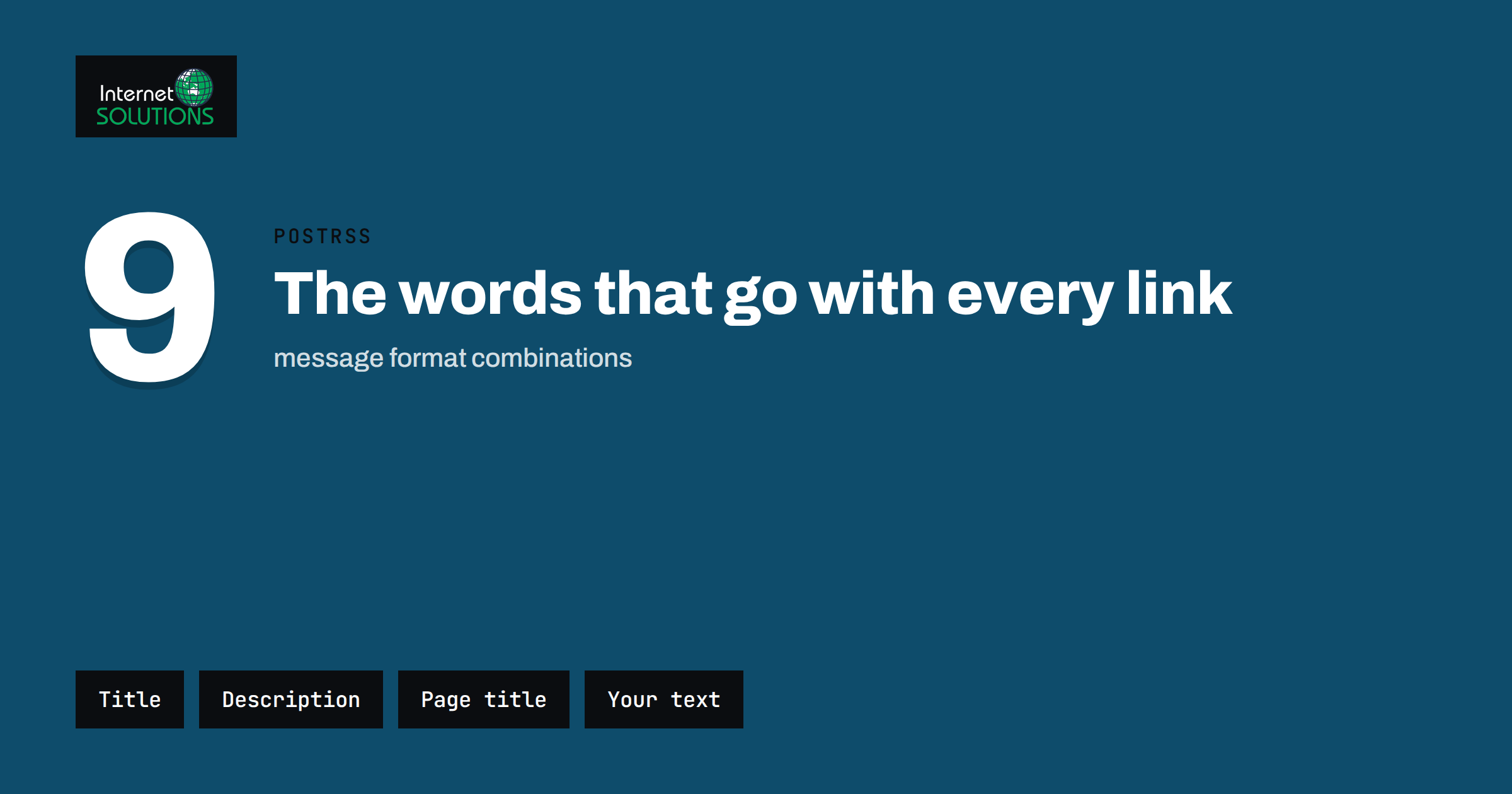 PostRSS Message Formats: Choosing the Text That Goes With Each Link