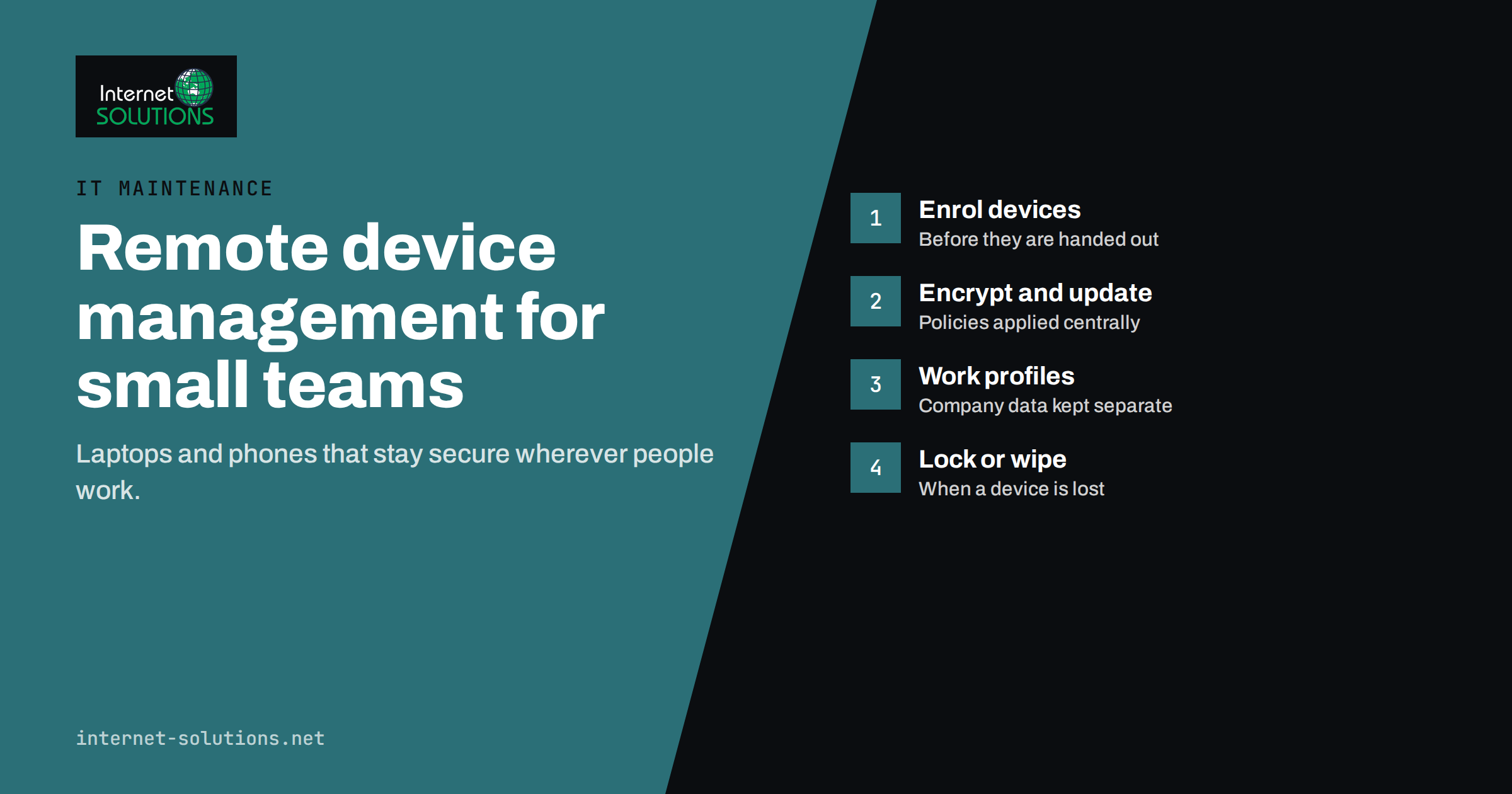 Remote Device Management: Laptops, Phones and Security for Teams