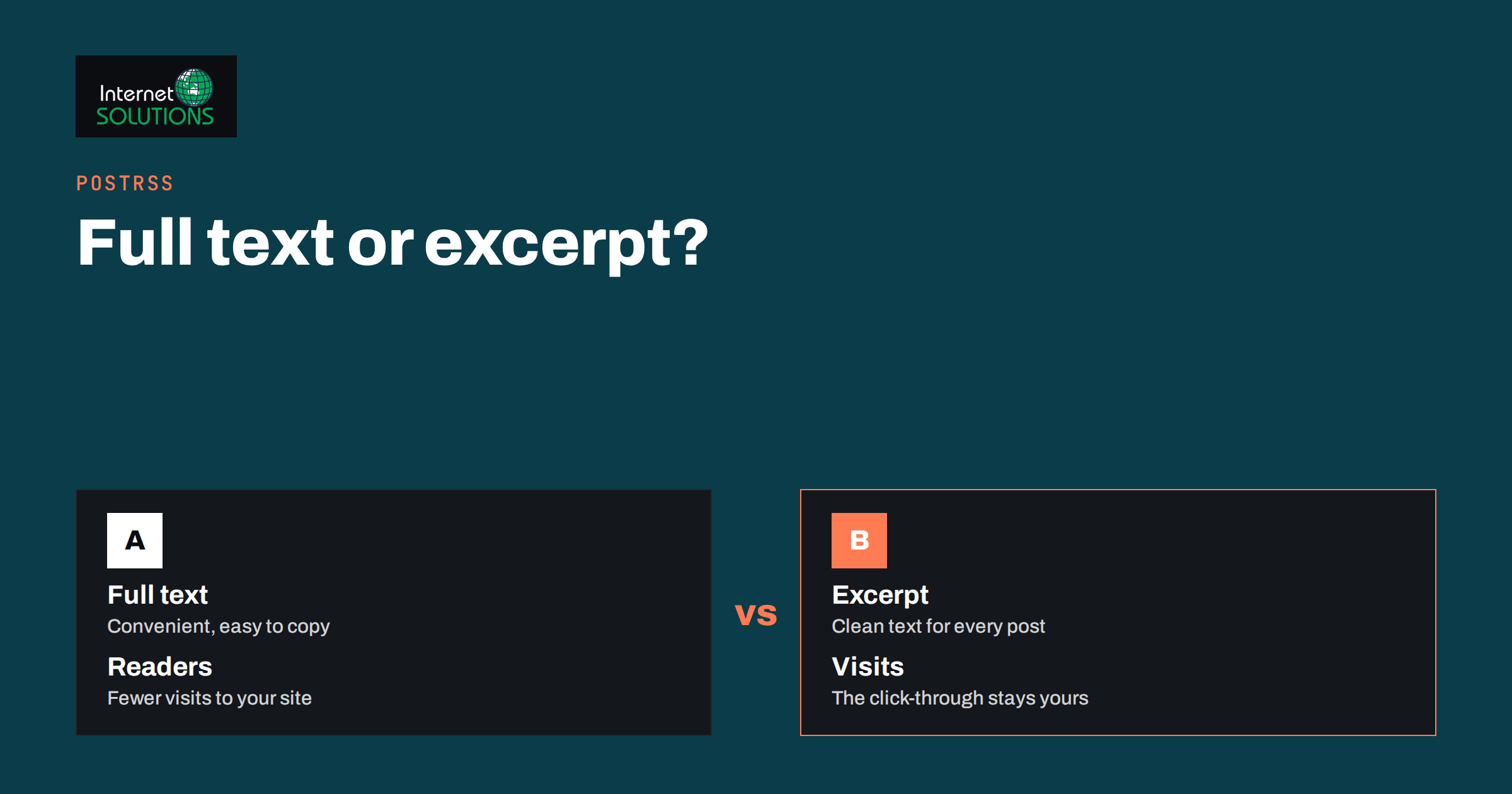 RSS Feed Full Text or Excerpt: What to Publish and Why It Matters