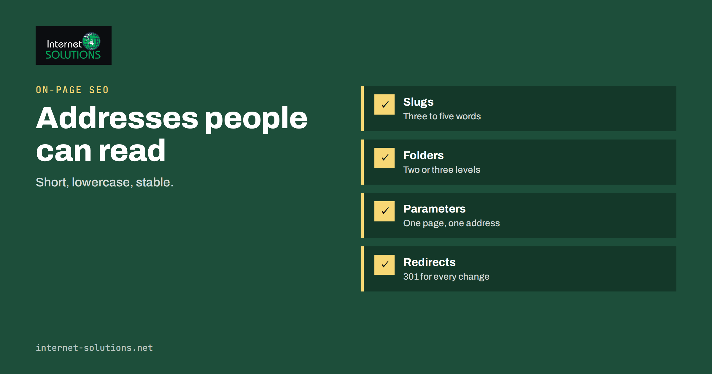 SEO-Friendly URLs: Slugs, Folders and Parameters for Business Sites