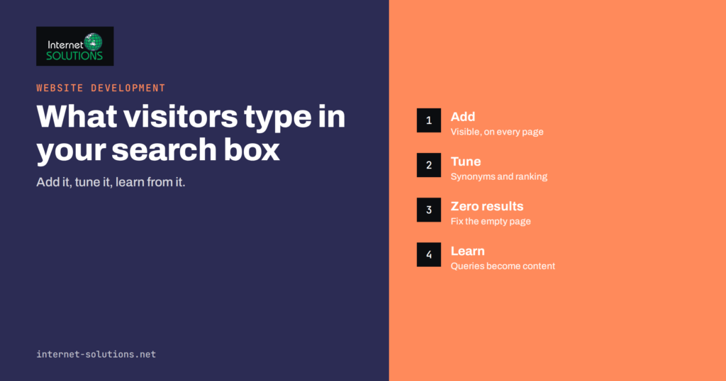 Site Search for Business Websites: Adding and Tuning On-Site Search