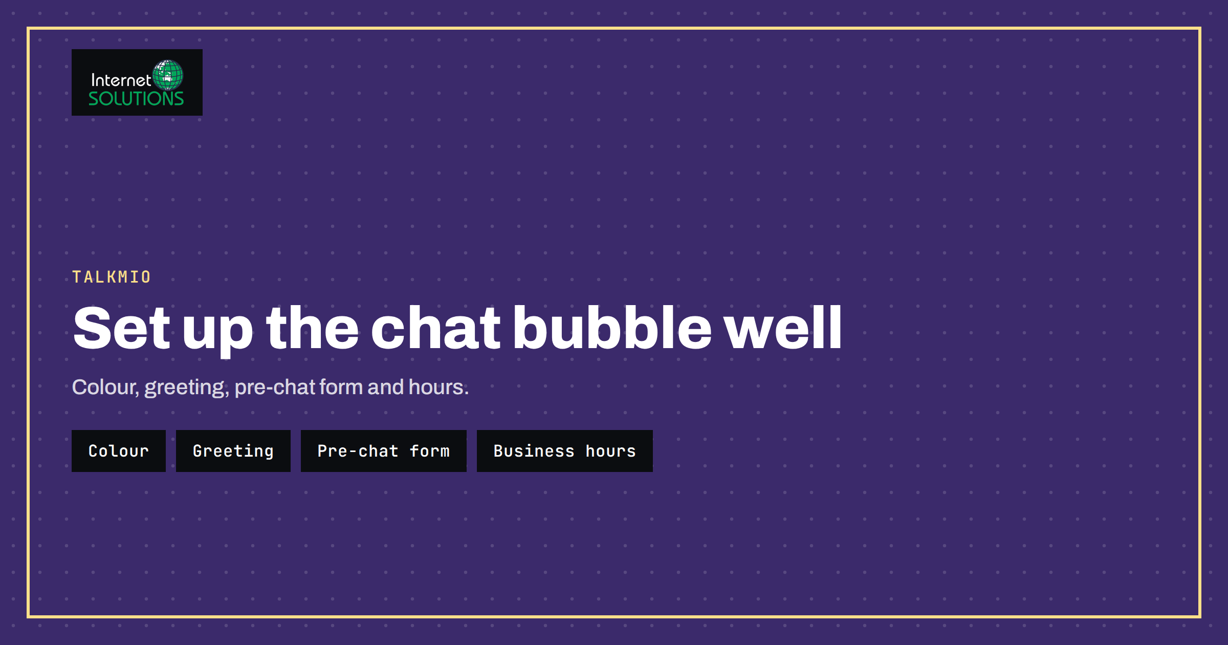 Talkmio Widget Setup: Colors, Greeting, Pre-Chat Form, Business Hours