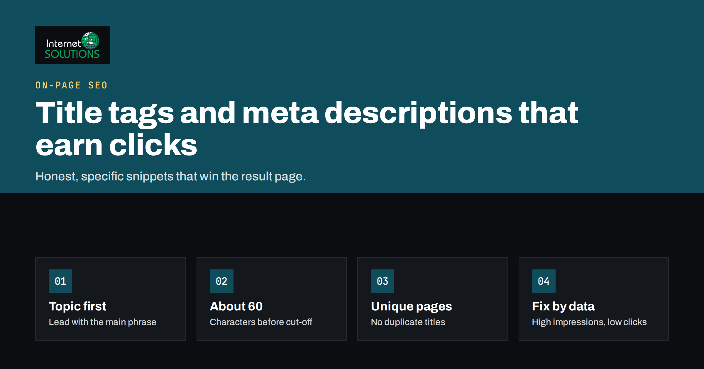 Title Tags and Meta Descriptions: Writing Snippets That Earn Clicks