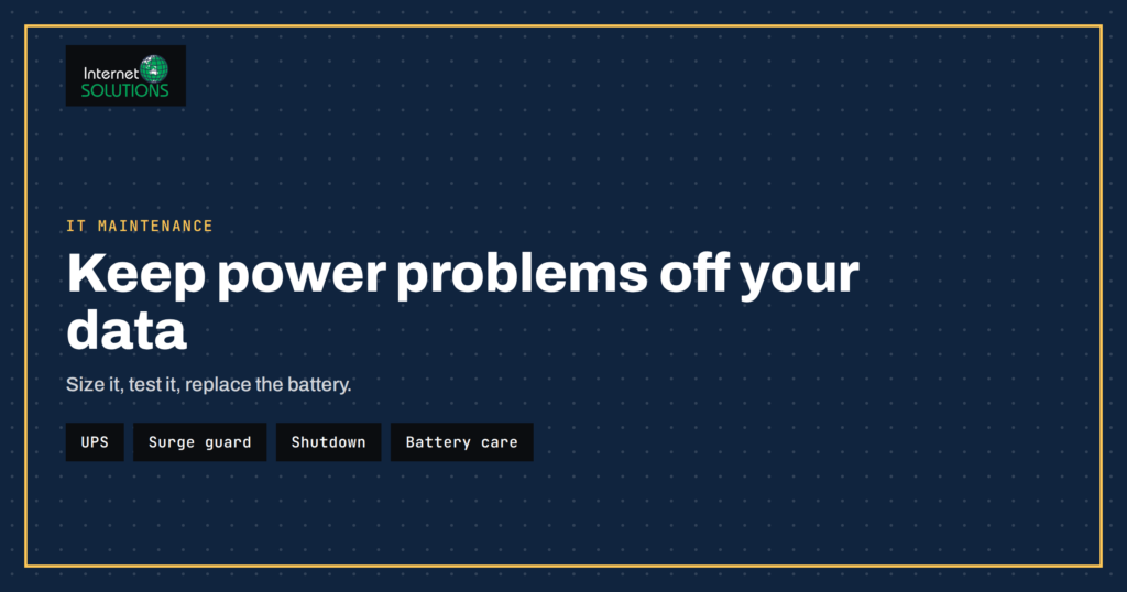 UPS and Surge Protection for Small Offices: Protect Your Data