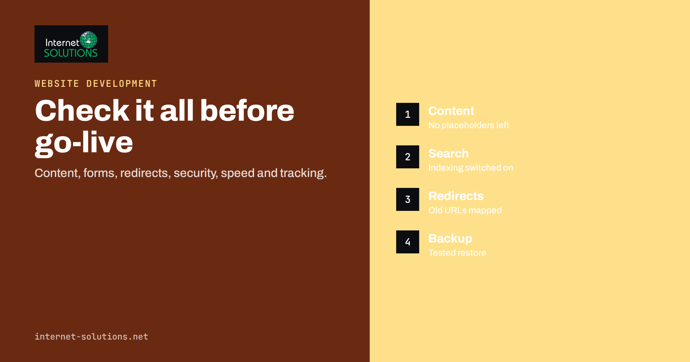 Website Launch Checklist: What to Verify Before You Go Live