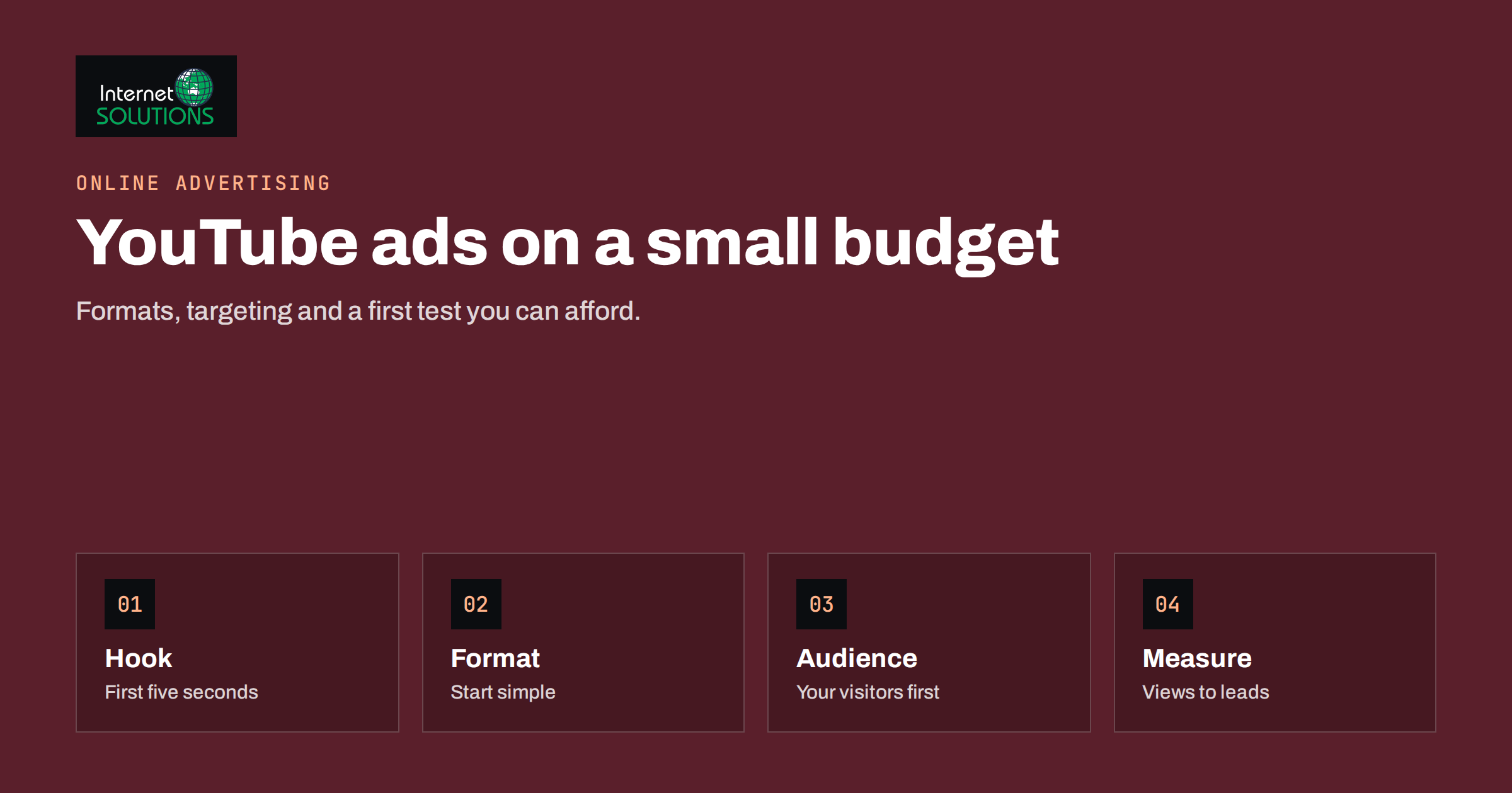 YouTube Ads for Small Businesses: Formats, Targeting and Budgets